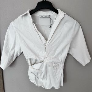 ZARA LINEN TOP